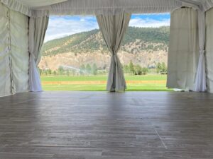 WHITE TENT WALL LINING