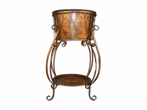 COPPER WINE TUB WITH STAND