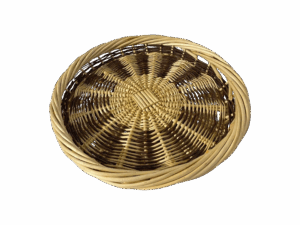 18" ROUND WICKER BASKET- 2" DEEP
