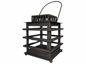 BROWN RUSTIC 8" LANTERN
