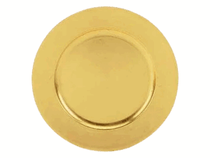 13" GOLD ACRYLIC CHARGER