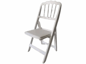 CHATEAU WHITE FOLDING CHAIR