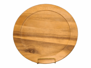 13" WOODEN CHARGER