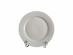 18" ROUND WHITE PLATTER