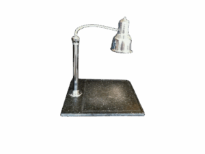 MARBLE LIKE HEAT LAMP W/ CUTTING BOARD