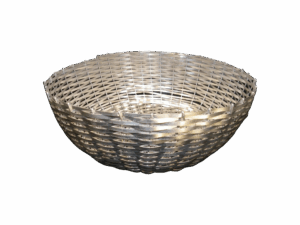 12" ALUMINUM WICKER BASKET