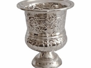 FLORAL SILVER WINE BUCKET