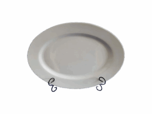 18X12 OVAL WHITE PLATTER