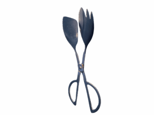 SQUARE STAINLESS SCISSOR TONG (LARGE)