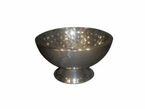 STAINLESS DOUBLE WALL HAMMERED PUNCH BOWL