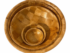 WOODEN SALAD BOWLS (20",18",16",14",12",8",6")