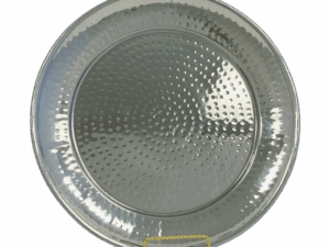 14" HAMMERED ALUMINUM TRAY