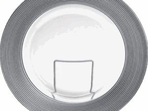 13" SATURN SILVER RIM CHARGER