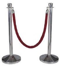 CHROME STANCHION / RED ROPE