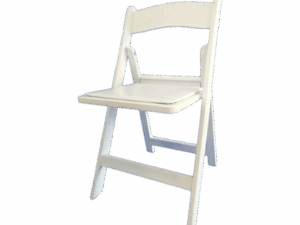 WHITE FOLDING CHAIR